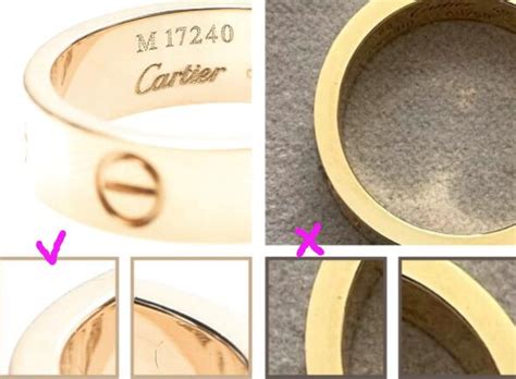 cartier 750 anello falso